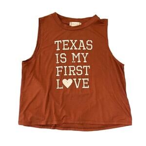 NWT Altar'd State University of Texas "Texas is my First Love"  Tank Top